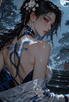 桃花影里春潮乱:黄蓉与义子的不伦情事,郭芙窥秘引火,母女花开并蒂